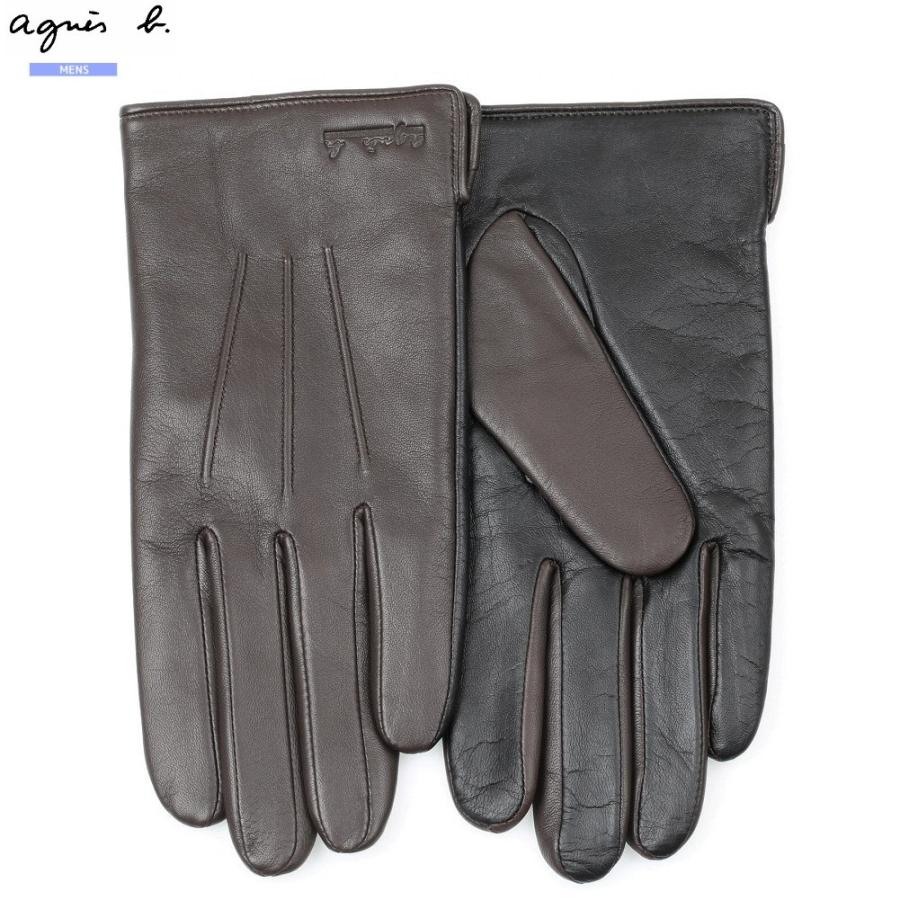 agnes b.（アニエスベー） サンプル品 手袋 メンズ ブランド 本革