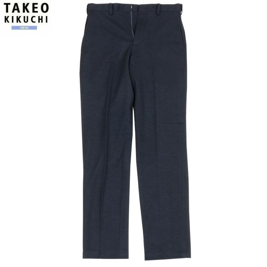 【新品未使用】TAKEO KIKUCHI 黒 スラックス TAKEO KIKUCHI（タケオキクチ） スラックス TAKEO KIKUCHI 32%OFF