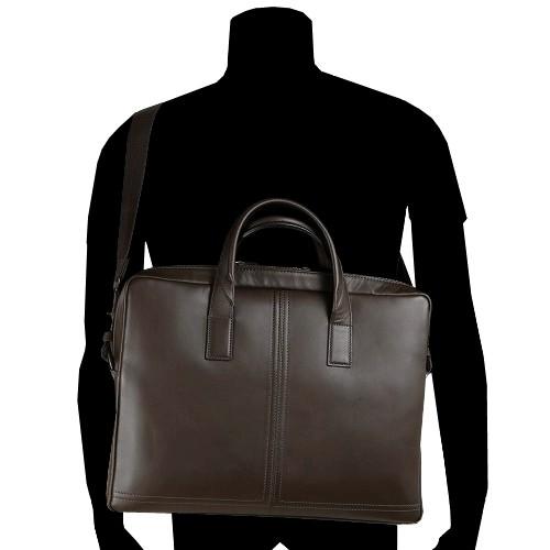ランバン ビジネスバッグ LANVIN COLLECTION 36%OFF メンズ ブランド 日本製 本革 2WAY サントル レザー ブリーフケース A4 撥水 軽量 チョコ 0210BE 送料無料の画像