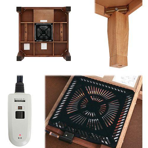 こたつ テーブル 正方形 日本製 モダンリビングこたつ ディレット 80×80cm | ブランド登録なし | 06