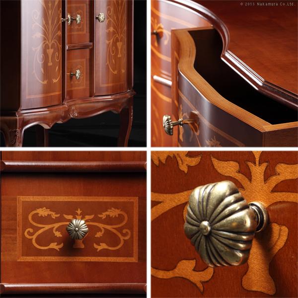 イタリア 家具 ヴェローナクラシック 猫脚リビングキャビネット W87cm  猫脚 輸入家具 アンティーク風 イタリア製 おしゃれ 高級感 木製 天然木 リモート 在宅 |  | 02