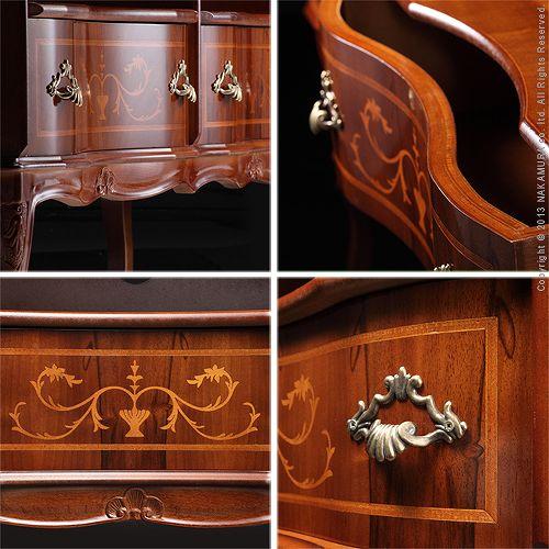 イタリア 家具 ヴェローナクラシック 猫脚テレビボード W110cm  猫脚 輸入家具 アンティーク風 イタリア製 おしゃれ 高級感 木製 天然木 リモート 在宅 |  | 03