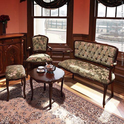 イタリア 家具 ヴェローナクラシック アームチェア-金華山（1人掛）  猫脚 輸入家具 アンティーク風 イタリア製 おしゃれ 高級感 木製 天然木 リモート 在宅 |  | 01