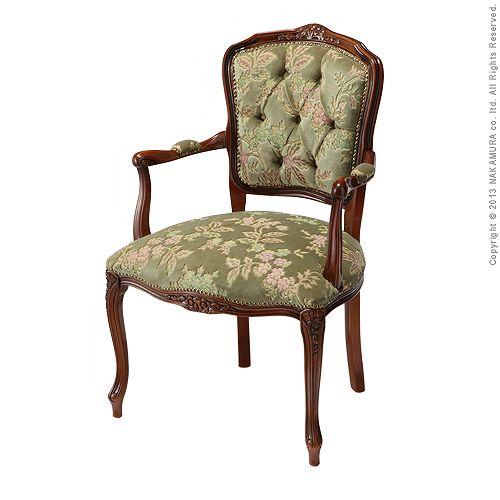 イタリア 家具 ヴェローナクラシック アームチェア-金華山（1人掛）  猫脚 輸入家具 アンティーク風 イタリア製 おしゃれ 高級感 木製 天然木 リモート 在宅 |  | 02