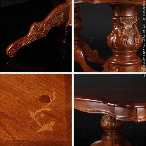 イタリア 家具 ヴェローナクラシック リビングテーブル W140cm  テーブル 輸入家具 アンティーク風 イタリア製 おしゃれ 高級感 木製 天然木 リモート 在宅 |  | 03