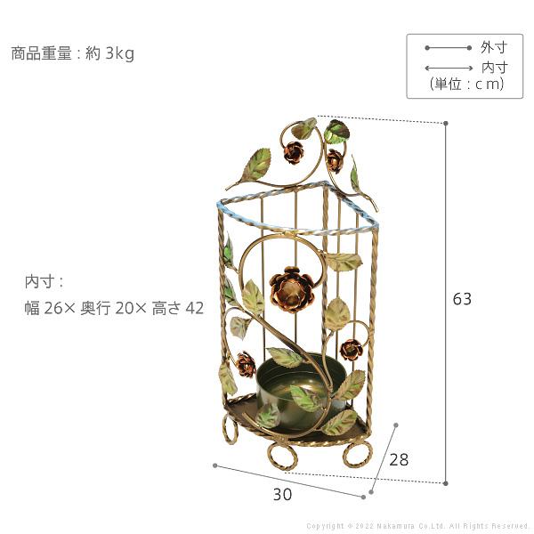 アンティーク調 輸入家具 ヴェローナクラシック アイアンコーナー傘立て | ブランド登録なし | 06
