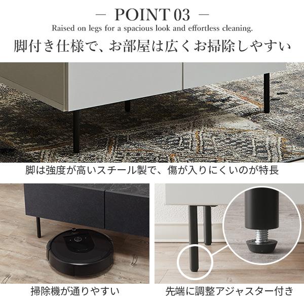 リビングテーブル 幅90cm 国産 日本製 セミ完成品 リビング収納  引き出し テーブル ブラック ホワイト シンプル ヴィンテージ センターテーブルVI | ブランド登録なし | 13