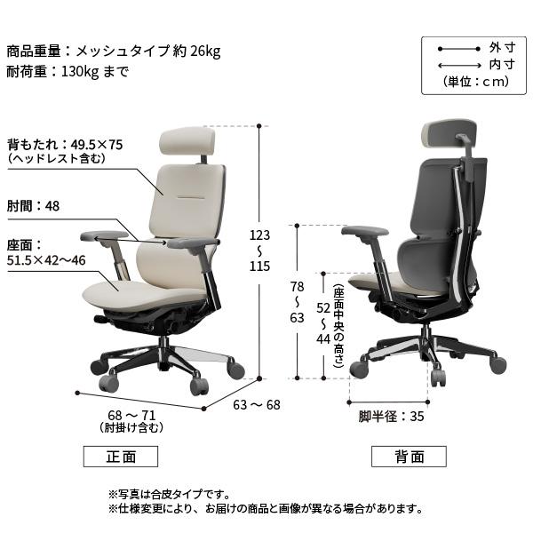チェア オフィスチェア BlueValley KOQUE ワークチェア メッシュタイプ 腰サポート リクライニング アームレスト ヘッドレスト 長時間快適 ランバーサポート | EQUALS | 18