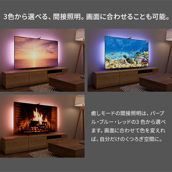 壁寄せテレビスタンド シンクロビジュアルライト Lサイズ LED間接照明 EQUALS イコールズ