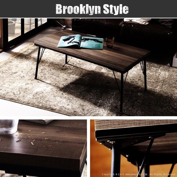 こたつ こたつテーブル 古材風アイアンこたつテーブル ブルック