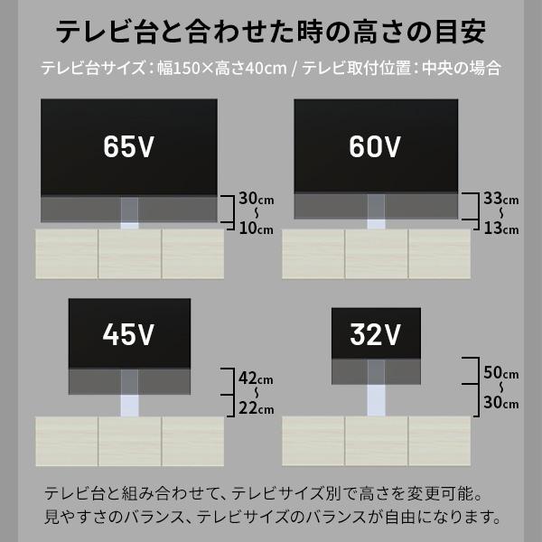 テレビ台用 テレビスタンド WALL テレビ台用スタンド ウォール 壁寄せタイプ 壁掛け風 テレビボード ローボード キャビネット デスク 高さ調節 耐震震度7 EQUALS | EQUALS | 12