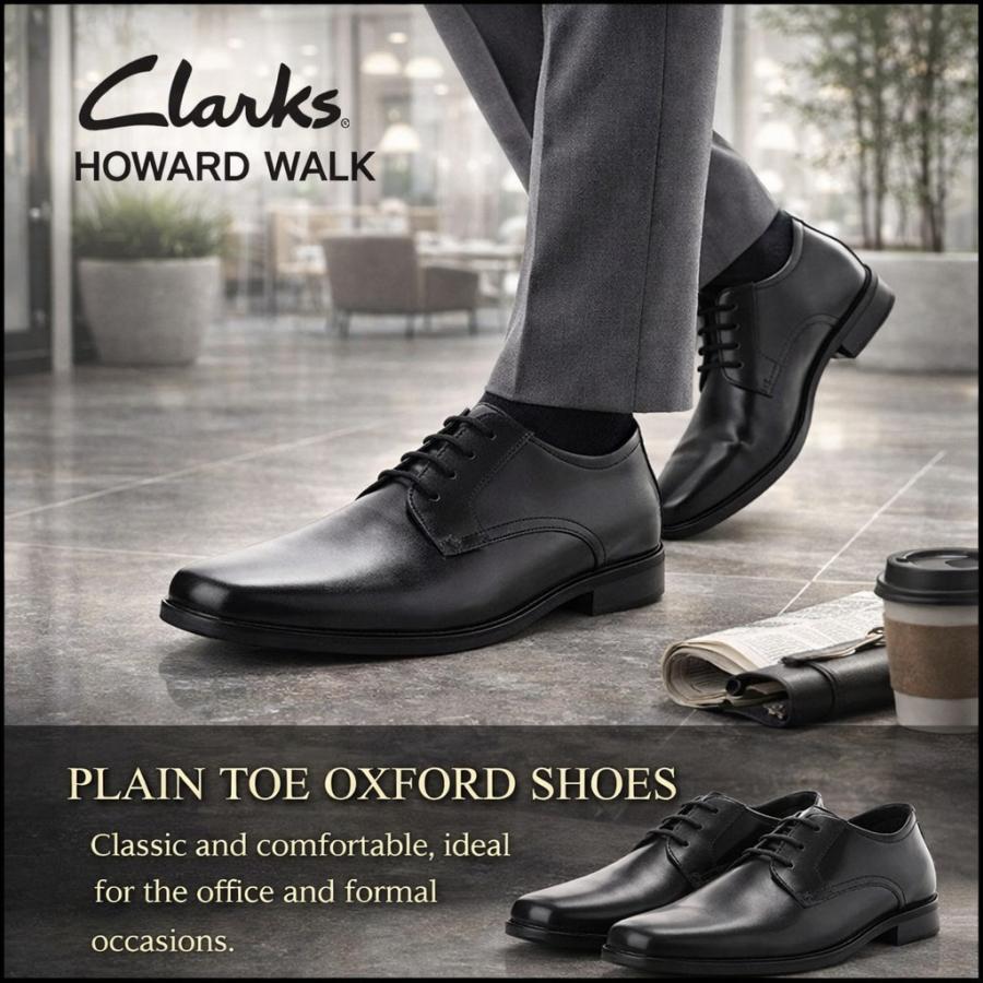 Clarks（クラークス） メンズ ホワードウォーク ブラック Clarks