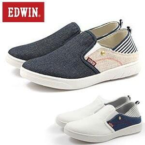 レディース スニーカー 靴 女性 スリッポン エドウィン 軽量 軽い サイドゴア ゴム 屈曲性 通勤 通学 仕事 Edwin 4157 Ed4157 発靴屋 通販 Yahoo ショッピング