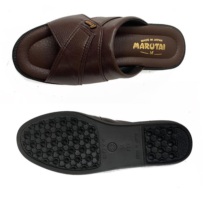 日本製 メンズ コンフォートサンダル Marutai30 幅広3E クッション入り
