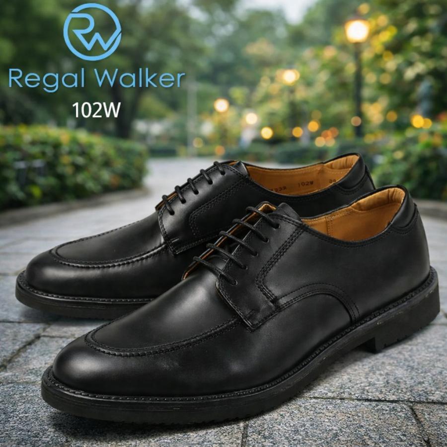 REGAL（リーガル） 102W メンズ ビジネスシューズ プレーントゥ 本革