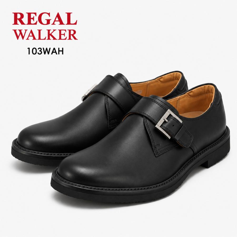 REGAL（リーガル） 103W メンズ ビジネスシューズ モンクストラップ 本