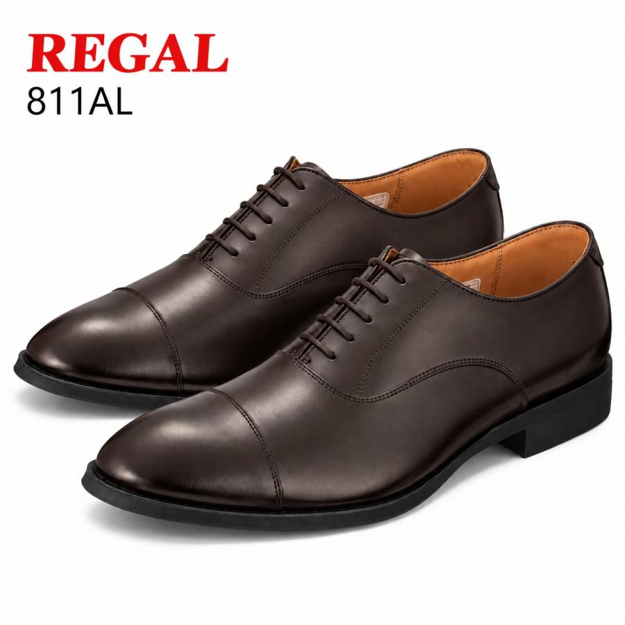 REGAL（リーガル） 811RAL メンズ ビジネスシューズ プレーントゥ 本革