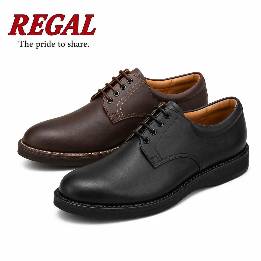 REGAL（リーガル） JJ23 プレーントゥ 本革 日本製 ビジネスシューズ