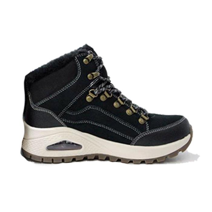 スケッチャーズ レディース スニーカー ブーツ SKECHERS UNO RUGGED WINTER FEELS ウィート ブラック 155224 WTN BK ショートブーツ 靴｜fg-store｜05