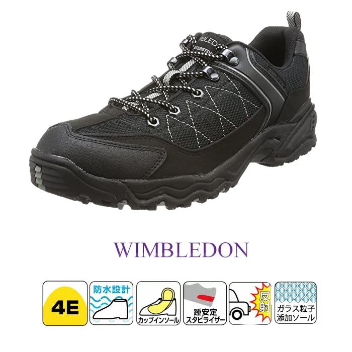 ウィンブルドン SALE 防水スニーカー WIMBLEDON M046 ブラック