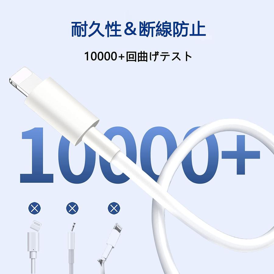 【長さ選べる2本セット！iPhone 充電ケーブル】iphone充電コード iPad 充電ケーブル データ転送 USB ケーブル 充電 アイフォン ケーブル iPhone 14  13  12 Pro |  | 02