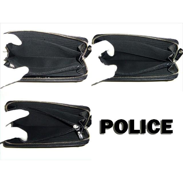 POLICE（ポリス） アボイド2 ラウンドファスナー長財布 財布 牛革 本革