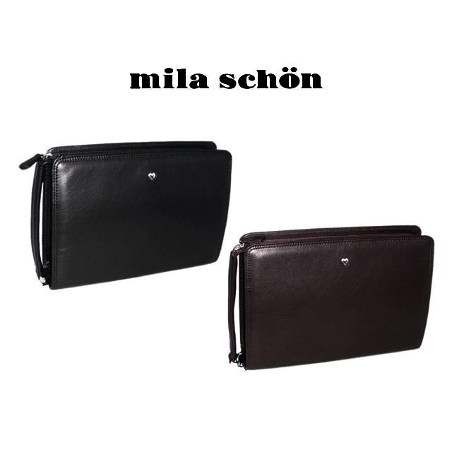 ミラショーン mila schon キップ クレスタ メンズポーチ 三角 193222