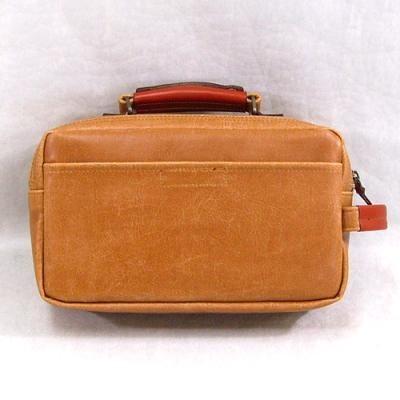 レトロ 本革付属 手付セカンドバッグ トラベルバッグ 3822-01