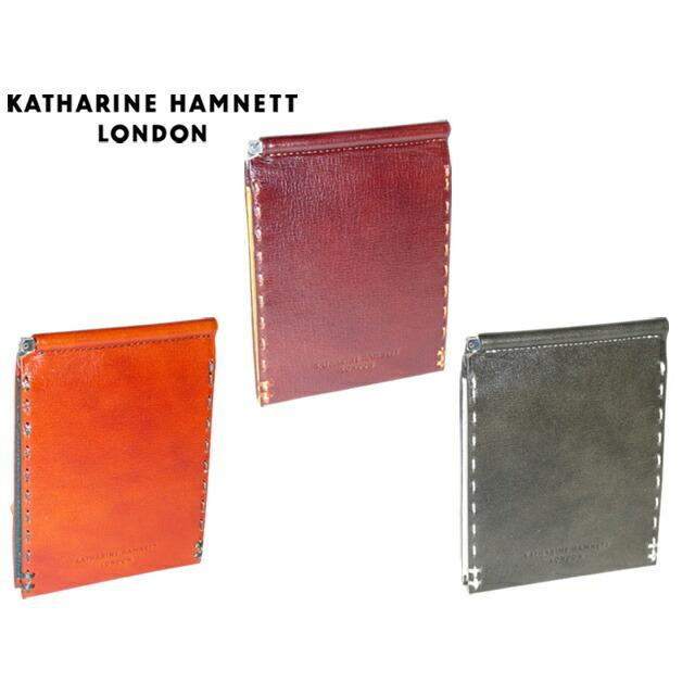 キャサリンハムネットロンドン KATHARINE HAMNETT LONDON カラーテーラードII 札ばさみ マネークリップ 二つ折り財布