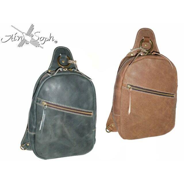 Ain Soph（アインソフ） 牛革 リュック ボディーバッグ 2WAYバッグ 