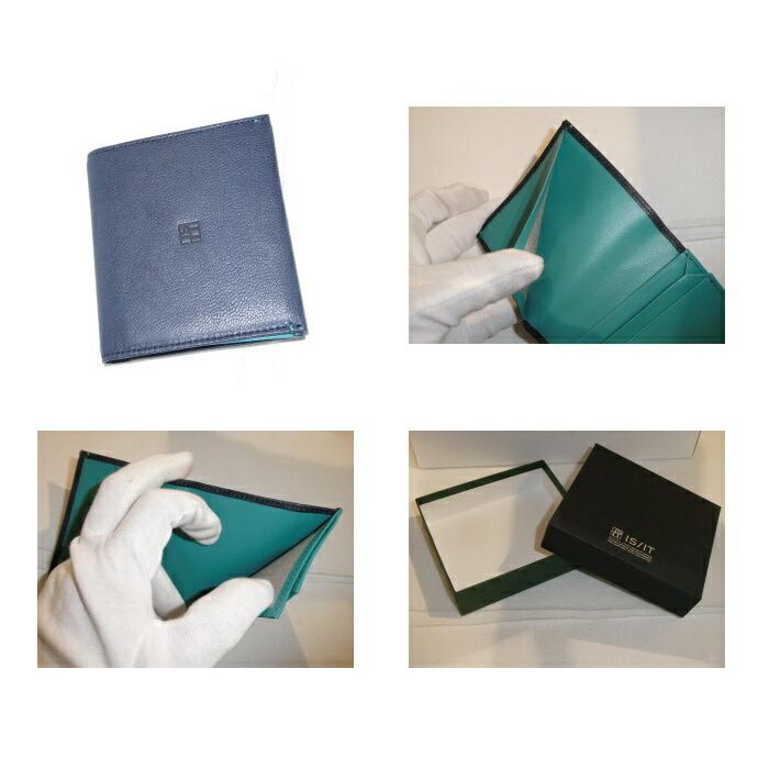 IS/IT（イズイット） イズイット二つ折り財布 ミニ財布 本革 メンズ