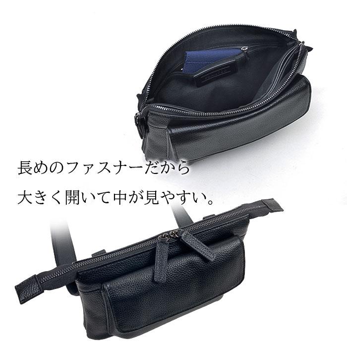 平野鞄 ひらのかばん ヒラノ ショルダーバッグ セカンドバッグ クラッチバッグ メンズ 牛革 本革 2way サコッシュ コンパクト HAMILTON KBN 25949_3