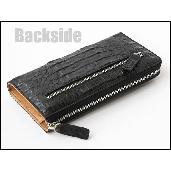 ゴダン GODANE Njcw8093cp Black カイマンクロコ ラウンド長財布