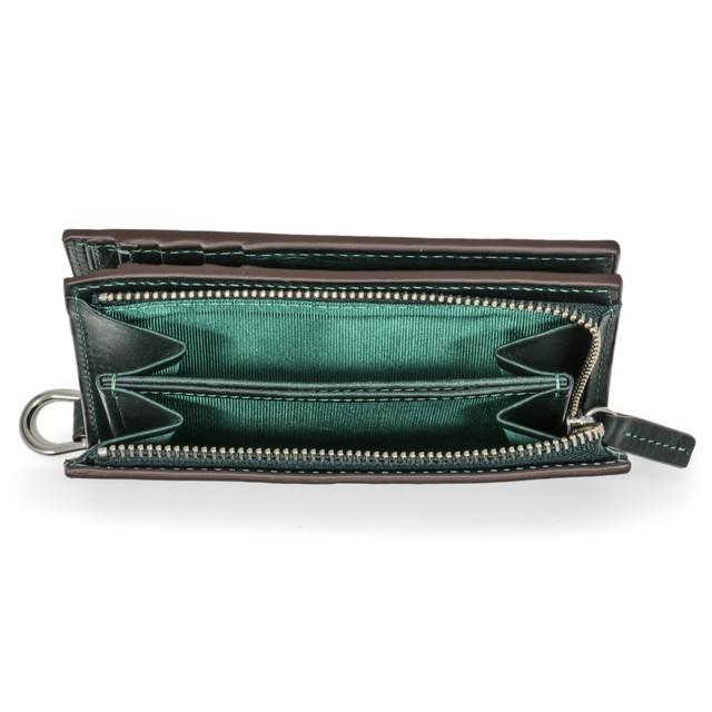 SONNE（ゾンネ） メンズ バケッタレザー スマート 二つ折り財布