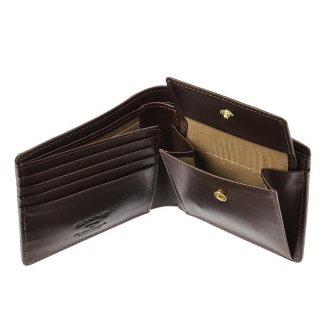 SONNE（ゾンネ） メンズ ベジタブルタンニンレザー メッシュ 二つ折り