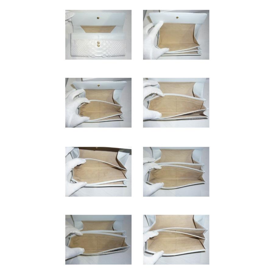 VIADOAN（ヴィアドアン） 長財布 ヘビ革 パイソン フラップ ロング