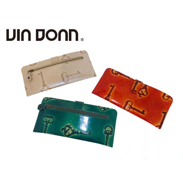 VIADOAN（ヴィアドアン） Retro レトロ 牛革 光沢仕上げ 型押し 長財布