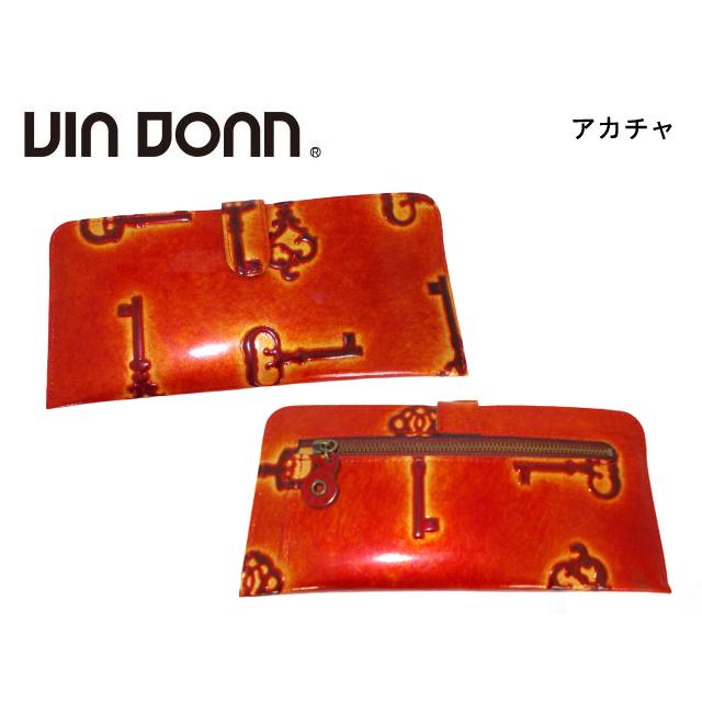 VIADOAN（ヴィアドアン） Retro レトロ 牛革 光沢仕上げ 型押し 長財布