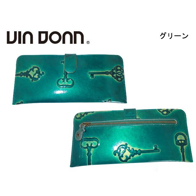 VIADOAN（ヴィアドアン） Retro レトロ 牛革 光沢仕上げ 型押し 長財布