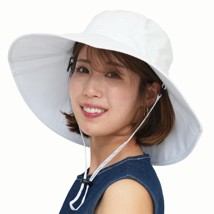 monilo（モニロ） 日傘ハット uvカット 帽子 レディース 髪と肌を守るUVカット率99.9％以上UPF50+ 日焼け防止 つば広 ...