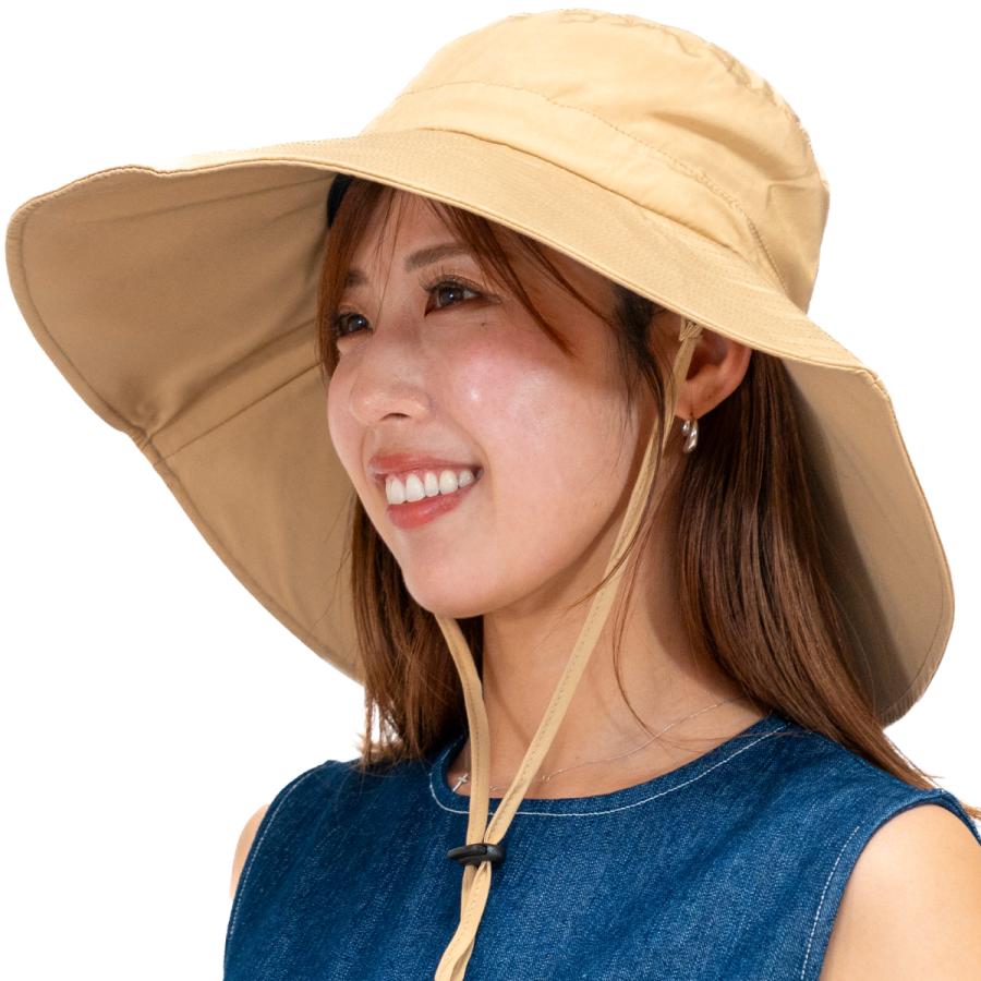 monilo（モニロ） 日傘ハット uvカット 帽子 レディース 髪と肌を守るUVカット率99.9％以上UPF50+ 日焼け防止 つば広 ...