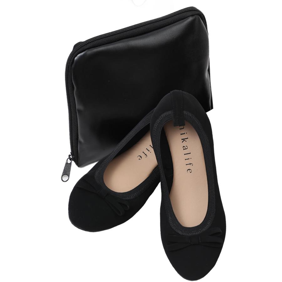 nikalife 携帯スリッパ レディース おしゃれ 折りたたみ リボンタイプ