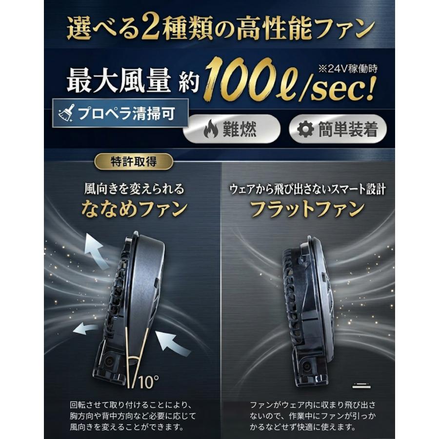 空調風神服 サンエス 24V バッテリー ファン Bluetooth対応 日本製