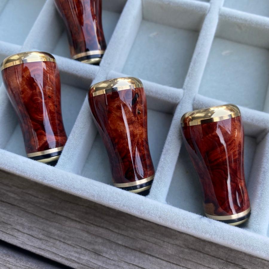 FHF ハンドルノブ 花梨 丸型 A〜Sランク 上杢花梨紅白瘤使用 釣り