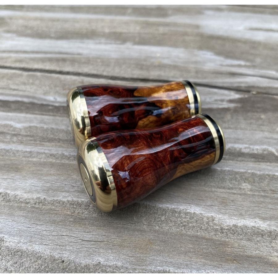 A30極上本花梨材使用 ハンドルノブ 2個セット 本花梨 ハンドルノブ ウッド 希少杢 FHF ハンドルノブ 本花梨 丸形 SSSランク 2個セット 極上