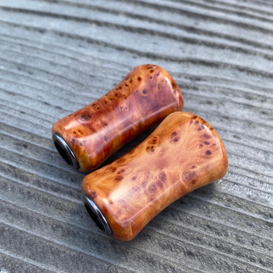 FHF リール ハンドルノブ パープルハート 紅白瘤 パドル2形 ハンドノブ