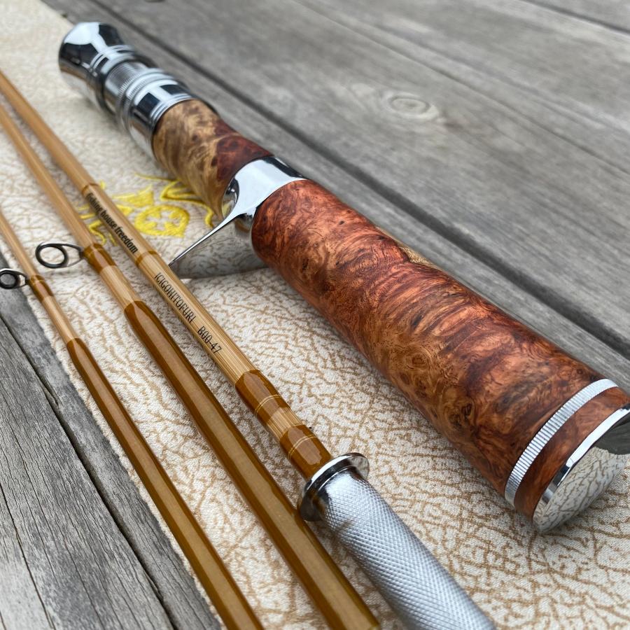 渓流 ハンドメイドバンブーロッド ケース付き-