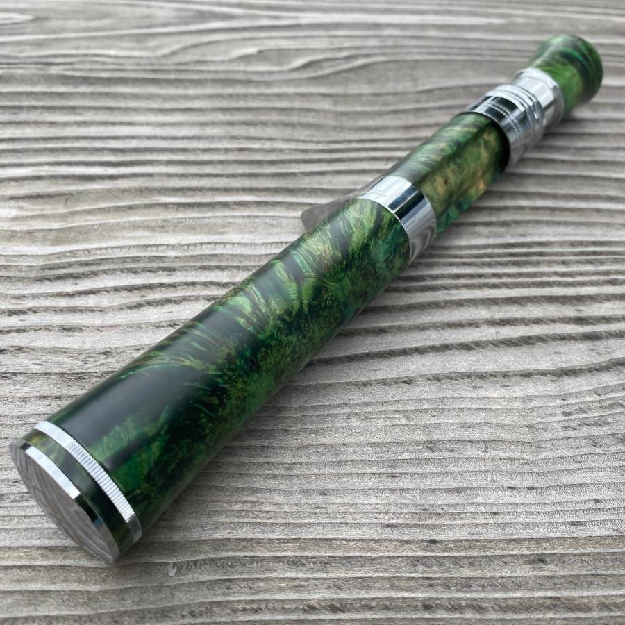 渓流　ストレートウッドグリップ♪ EG02 FHF ロッド グリップ ベイト用 写真が現物 スタビライズド