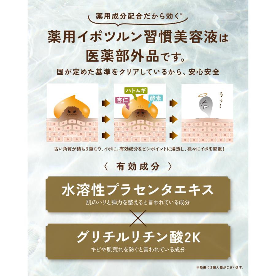 薬用イポツルン習慣美容液 イボ 老人性イボ 角質 美容液 イボ取り 角質