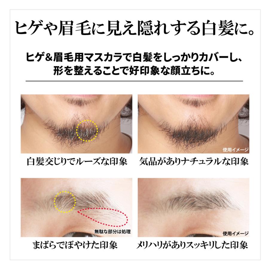 BRO. FOR MEN Quick Mascara 白髪隠し マスカラ ヒゲ 眉毛 髪の毛